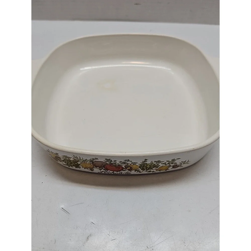 6pc Set Vintage Corning Ware Spice of Life Casserole Baking Dish Lot With 2 Lids